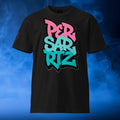 Persartz® Bubble Gum Camiseta Streetwear Negro Frente DROP001