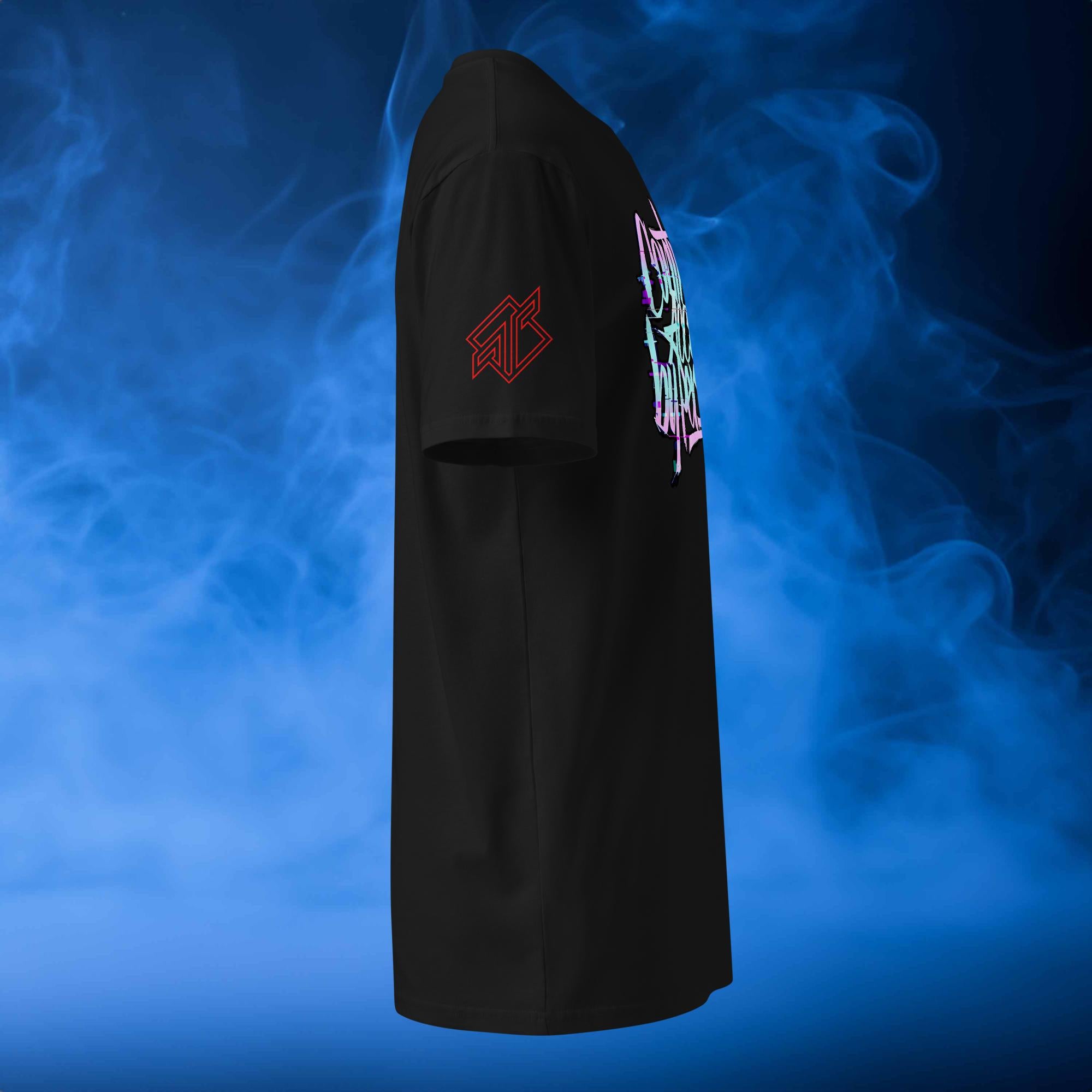 Persartz® Chaos Control Camiseta Streetwear Negro Lateral DROP001