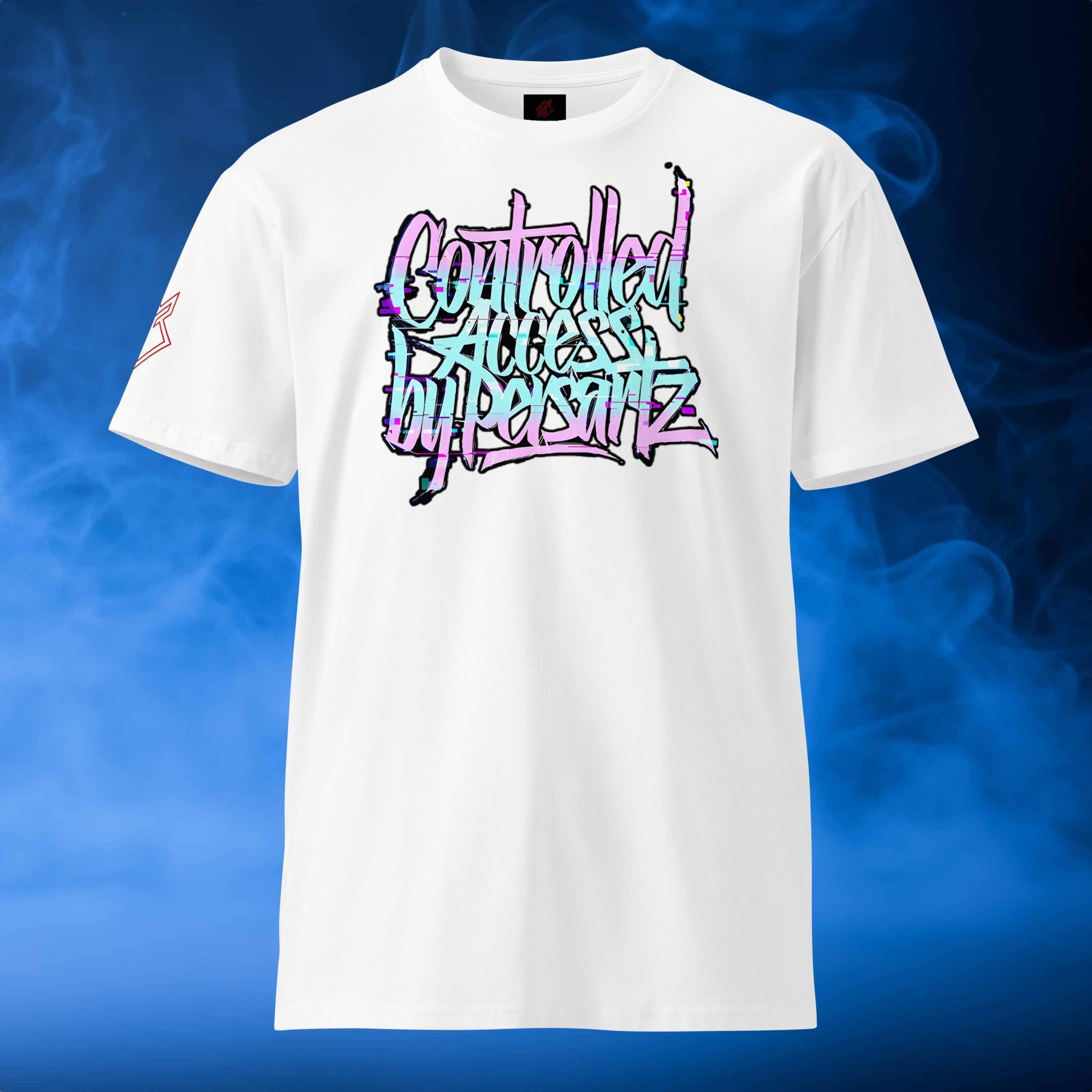 Persartz® Chaos Control Camiseta Streetwear Blanco Frente DROP001